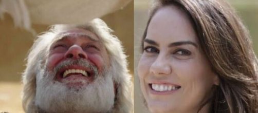 Abra&atilde;o e Quetura em 'G&ecirc;nesis' (Fotomontagem/Reprodu&ccedil;&atilde;o/Record TV)