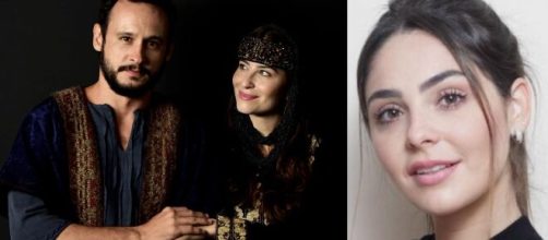 Isaque &eacute; disputado por Rebeca e Uriala em 'G&ecirc;nesis' (Fotomontagem/Reprodu&ccedil;&atilde;o/RecordTV)