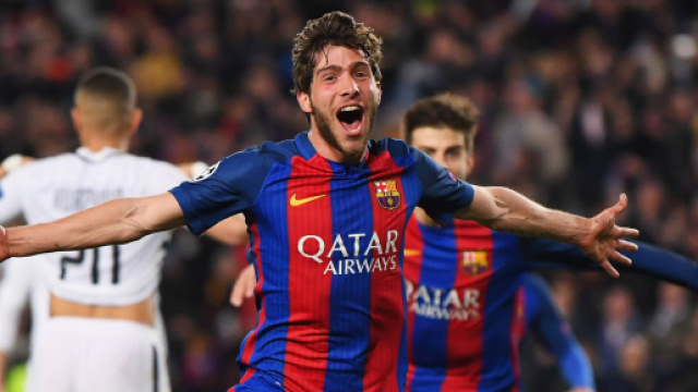 L'Inter pensa a Sergi Roberto: l'esterno sarebbe in uscita dal Barcellona.