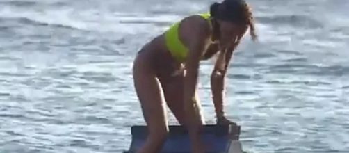 Olga Moreno hace trampas en 'Supervivientes' (Telecinco)