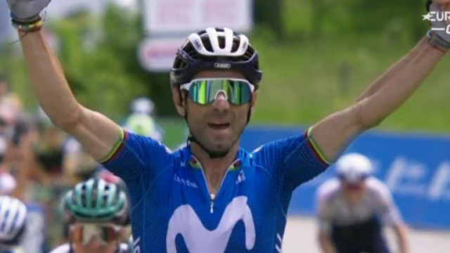 La vittoria di Alejandro Valverde nella sesta tappa del Giro del Delfinato.