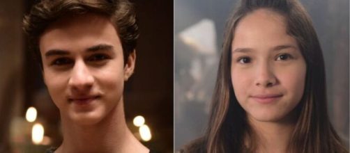 Omar e Leora planejam fugir em 'G&ecirc;nesis' (Fotomontagem/Reprodu&ccedil;&atilde;o/Record TV)