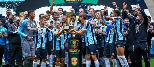 Trio da base merece mais chances no Gr&ecirc;mio (Lucas Uebel/Gr&ecirc;mio FBPA)