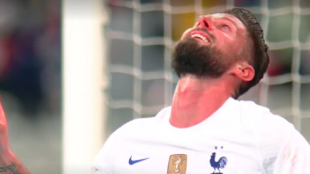Olivier Giroud enflamme les internautes - Photo capture d'&eacute;cran du match
