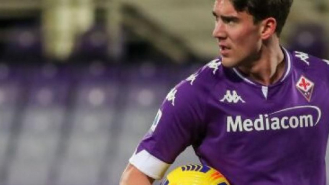 Dusan Vlahovic, attaccante della Fiorentina.