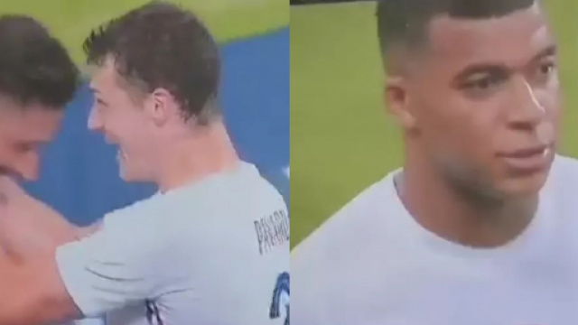 Mbapp&eacute; en froid avec Giroud ? Les observateurs commencent &agrave; le penser. (Capture vid&eacute;o L'Equipe d'Estelle, Twitter)