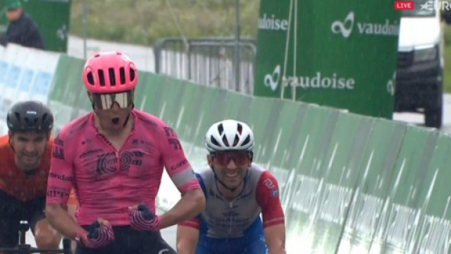 Stefan Bissegger vince la quarta tappa del Giro di Svizzera.