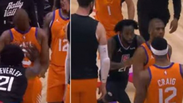 Lors de la rencontre NBA entre les Los Angeles Clippers et les Phoenix Suns, Patrick Beverley a compl&egrave;tement craqu&eacute; - Source : capture Youtube)