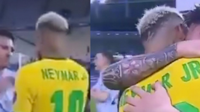 Neymar inconsolable apr&egrave;s la d&eacute;faite face &agrave; l'Argentine. (capture La Chaine L'Equipe)