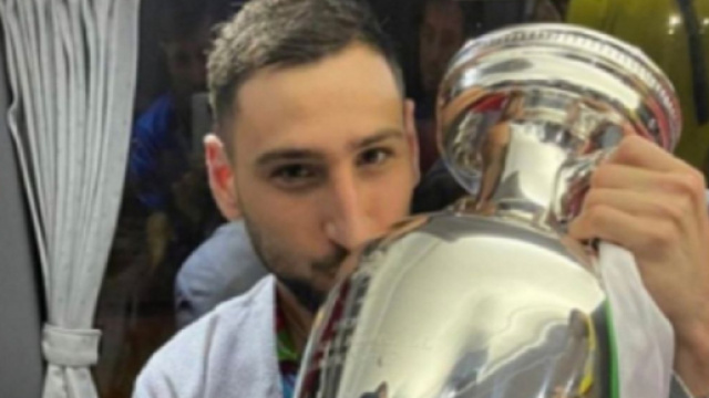 Gianluigi Donnarumma, meilleut joueur de l'Euro (Credit : Instagram de Zlatan Ibrahimovic)