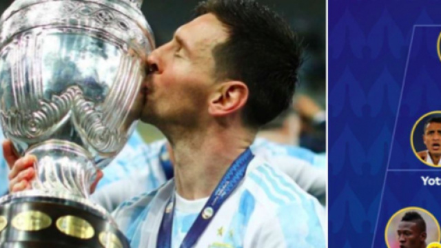 Le XI de la Copa America d&eacute;voil&eacute; - photo Instagram Argentine Br&eacute;sil et Twitter