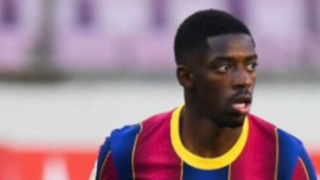 Demb&eacute;l&eacute;, punta del Barcellona.