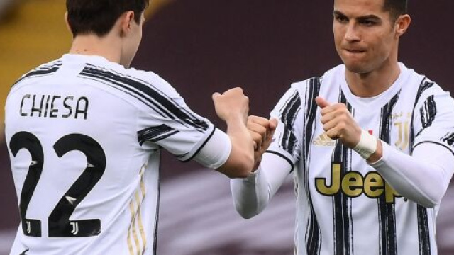Juventus: Federico Chiesa e Cristiano Ronaldo.