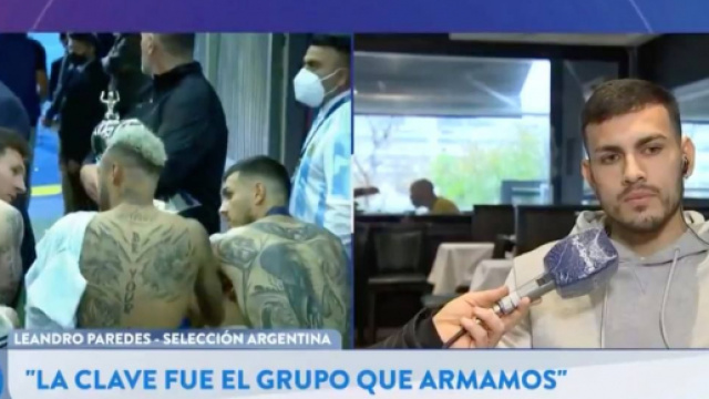 Leandro Paredes d&eacute;voile les d&eacute;tails de la conversation - Photo capture d'&eacute;cran vid&eacute;o Twitter
