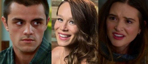 T&eacute;o, Mariana Ximenes e Luna em 'Salve-se Quem Puder' (Reprodu&ccedil;&atilde;o/TV Globo)