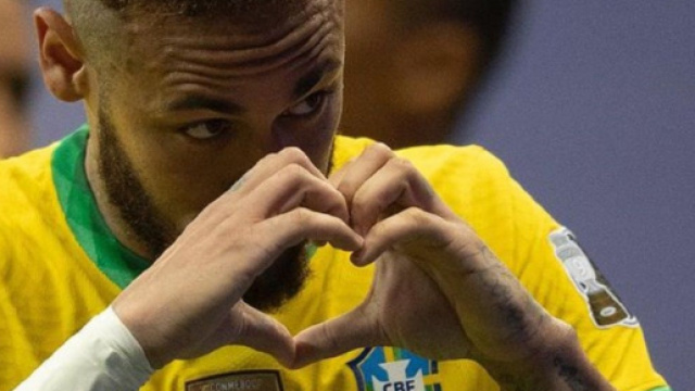 Neymar lors de la Copa America (Credit : Neymar sur Twitter)