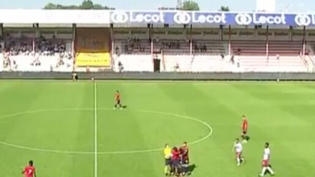 Djalo et Xeka en sont venus aux mains pendant le match amical du LOSC. (capture Twitter)