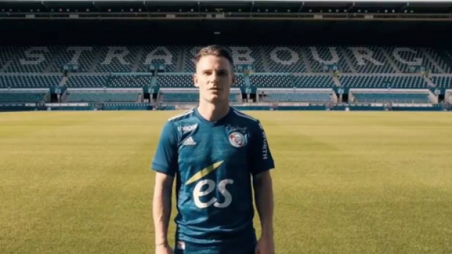 Kevin Gameiro, de retour au RCS - Source : capture d'&eacute;cran vid&eacute;o Racing Club de Strasbourg, Twitter