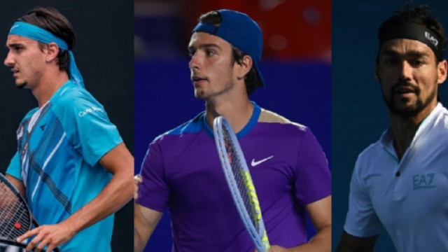 Lorenzo Sonego, Lorenzo Musetti e Fabio Fognini, sogni di medaglia alle Olimpiadi di Tokyo.