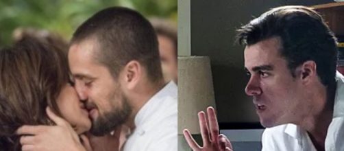 Clara, Vicente e Enrico em 'Imp&eacute;rio'. (Fotomontagem)