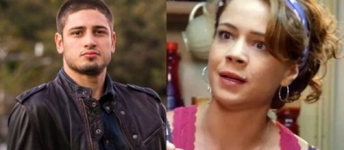 Lucas e Cristina em 'Imp&eacute;rio'. (Fotomontagem)