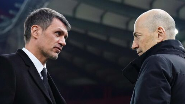 Maldini e Gazidis, dirigenti rossoneri.