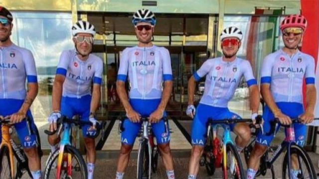 La nazionale di ciclismo alle Olimpiadi di Tokyo 2020.