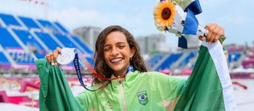 Rayssa Leal, a mais jovem brasileira a conquistar medalha em uma Olimp&iacute;ada (Divulga&ccedil;&atilde;o/COB)