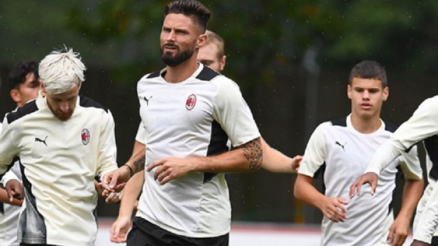 Olivier Giroud, attaccante del Milan.