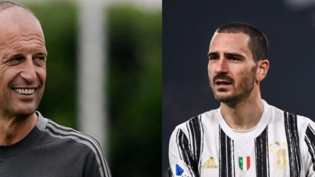 Allegri allume Bonucci et explique 's&egrave;chement' pourquoi il ne portera plus le brassard - Source : captures d'&eacute;cran, Twitter