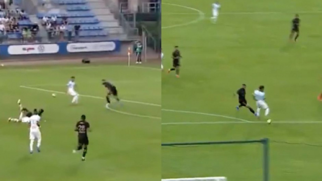 Konrad de la Fuente en feu face &agrave; Saint-Etienne - Source : capture d'&eacute;cran, Twitter