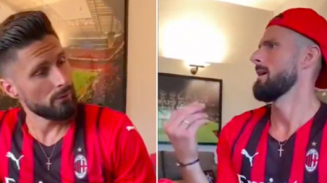 La vid&eacute;o 'exceptionnelle' d'Olivier Giroud enflamme les internautes - Source : capture d'&eacute;cran, Twitter