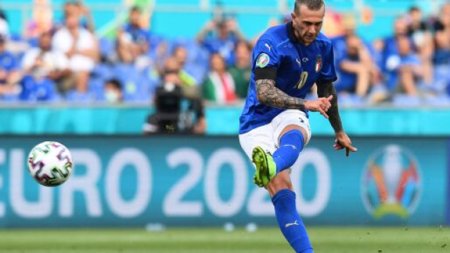 Bernardeschi con la maglia della Nazionale.
