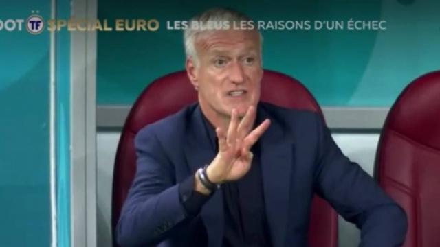 Photo Didier Deschamps - Capture d'&eacute;cran vid&eacute;o T&eacute;l&eacute;foot