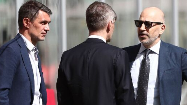 Milan: Maldini, Massara e Gazidis.
