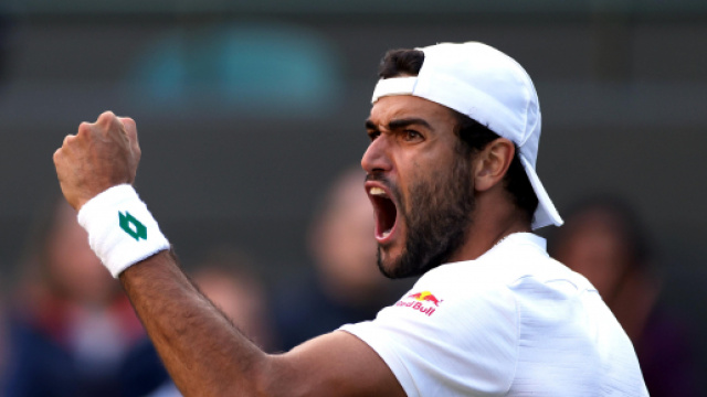 Wimbledon, Berrettini vola in semifinale.