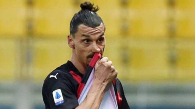 Zlatan Ibrahimovic, leader dell'attacco rossonero.