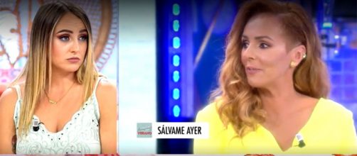 Roc&iacute;o Flores ante las afirmaciones de su madre sobre Olga Moreno. (Telecinco)