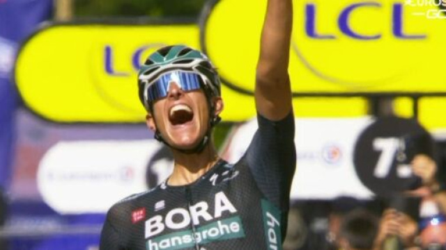 Nils Politt vittorioso nella 12&deg; tappa del Tour de France.