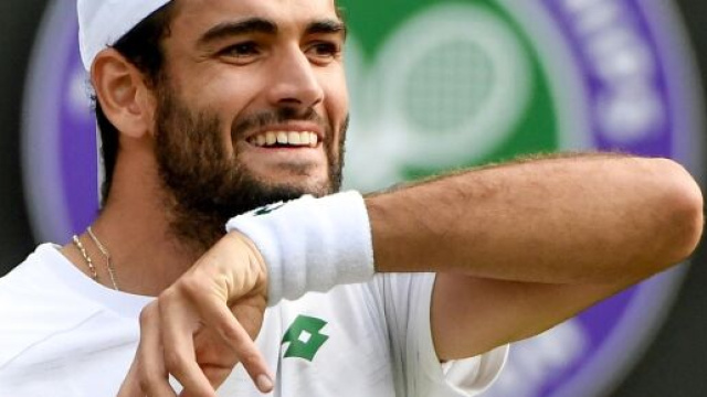 Matteo Berrettini in finale a Wimbledon.