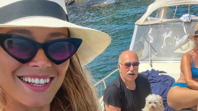 Diletta Leotta e la famiglia in vacanza.