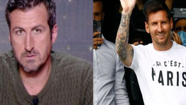 Johan Micoud d&eacute;go&ucirc;t&eacute; que Messi signe au PSG (Credit : photo montage et capture Youtube)