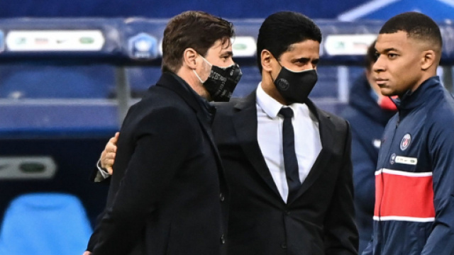 Le coup de pression de Nasser al-Khela&iuml;fi &agrave; Kylian Mbapp&eacute; - Source : capture d'&eacute;cran Twitter @ActuFoot_