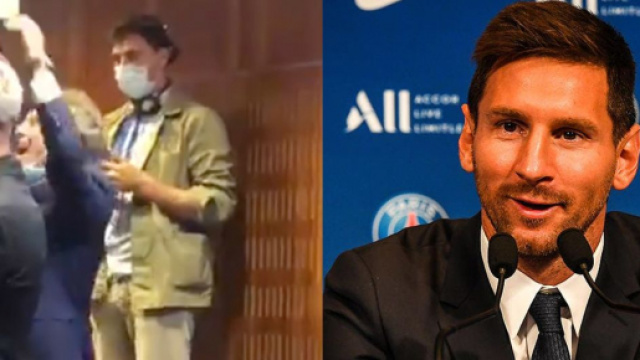 Omar da Fonseca en feu en conf&eacute;rence de presse de Messi. (cr&eacute;dit Twitter)