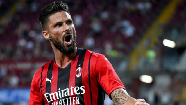 Olivier Giroud, attaccante del Milan.