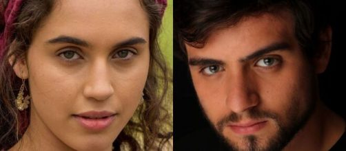 Din&aacute; e Siqu&eacute;m em 'G&ecirc;nesis' (Fotomontagem/Reprodu&ccedil;&atilde;o/Record TV)