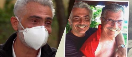 Filho de Tarc&iacute;sio Meira e o pai (Fotomontagem)