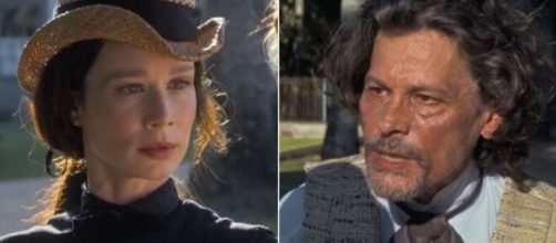 Lu&iacute;sa e Eug&ecirc;nio em 'Nos Tempos do Imperador' (Fotomontagem/Reprodu&ccedil;&atilde;o/TV Globo)