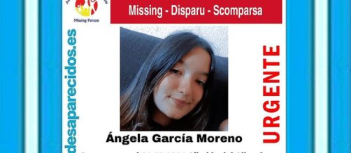 &Aacute;ngela Garc&iacute;a Moreno, la ni&ntilde;a desaparecida. (Twitter @sosdesaparecido)