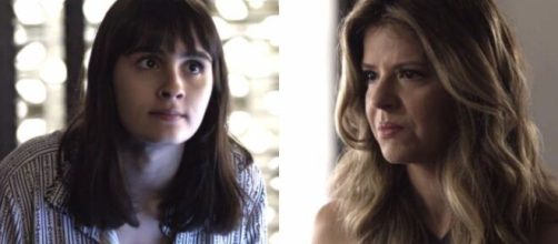 Bebeth e Pia em 'Pega Pega' (Fotomontagem/Reprodu&ccedil;&atilde;o/TV Globo)